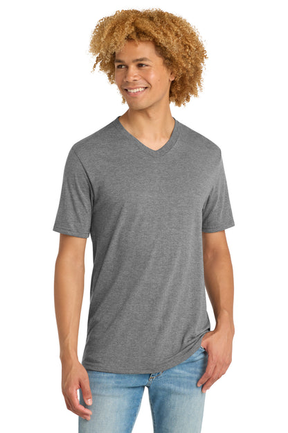 District Perfect Tri V-Neck Tee DT1350 Grey Frost