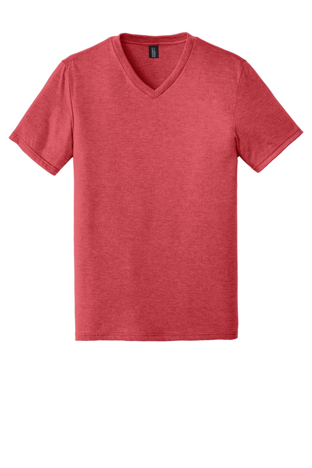 District Perfect Tri V-Neck Tee DT1350 Red Frost