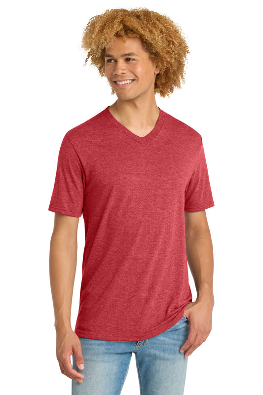 District Perfect Tri V-Neck Tee DT1350 Red Frost