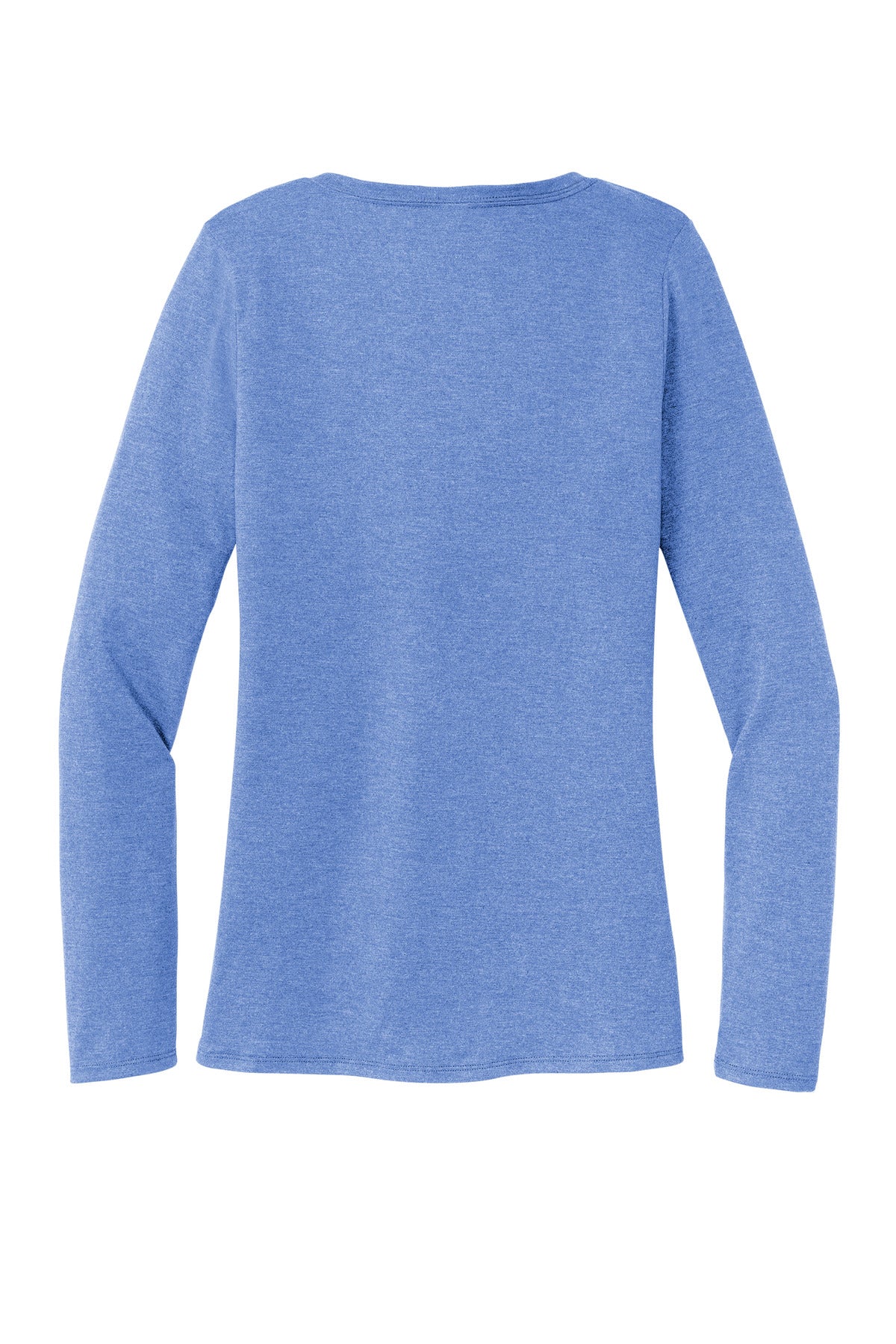 District Women's Perfect Tri Long Sleeve V-Neck Tee DT135 Maritime Frost