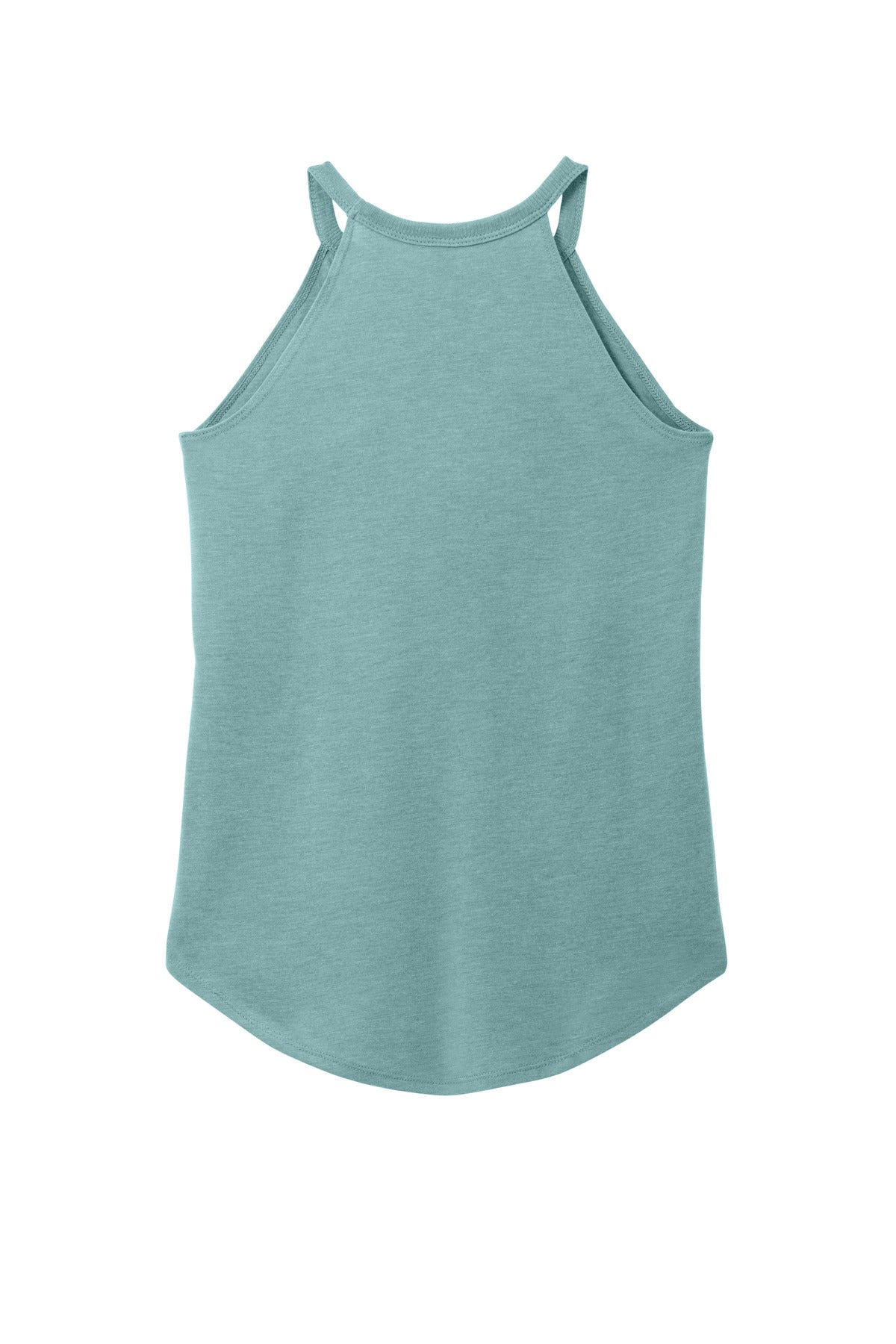 District Women's Perfect Tri Rocker Tank DT137L Heathered Eucalyptus Blue