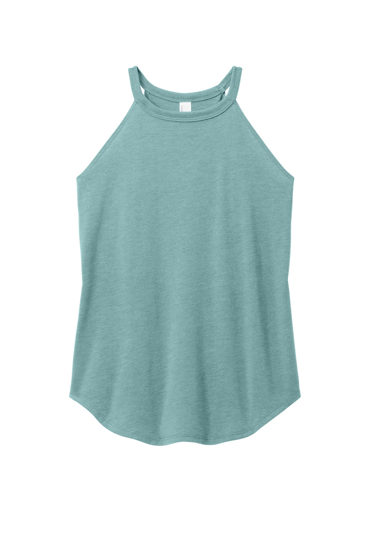 District Women's Perfect Tri Rocker Tank DT137L Heathered Eucalyptus Blue