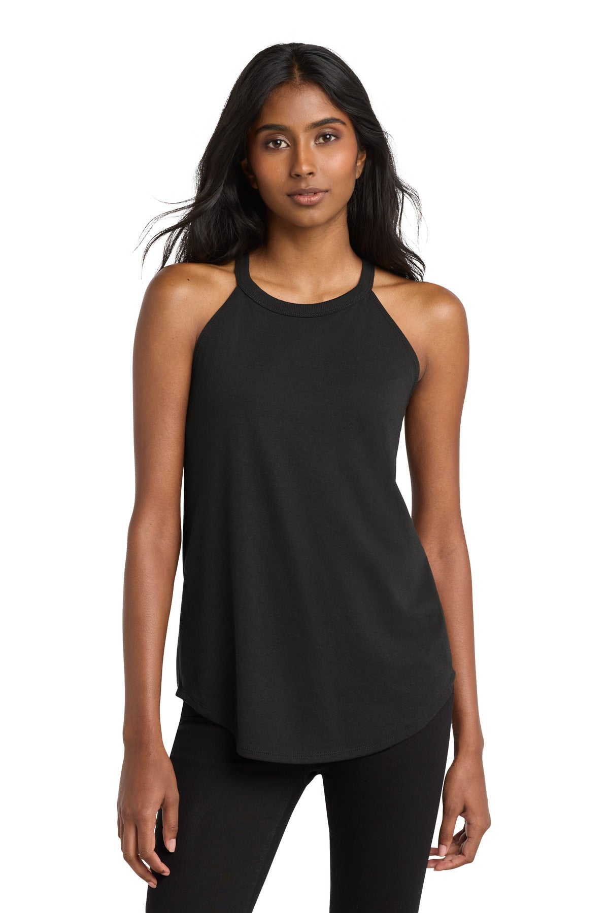 District Women's Perfect Tri Rocker Tank DT137L Black