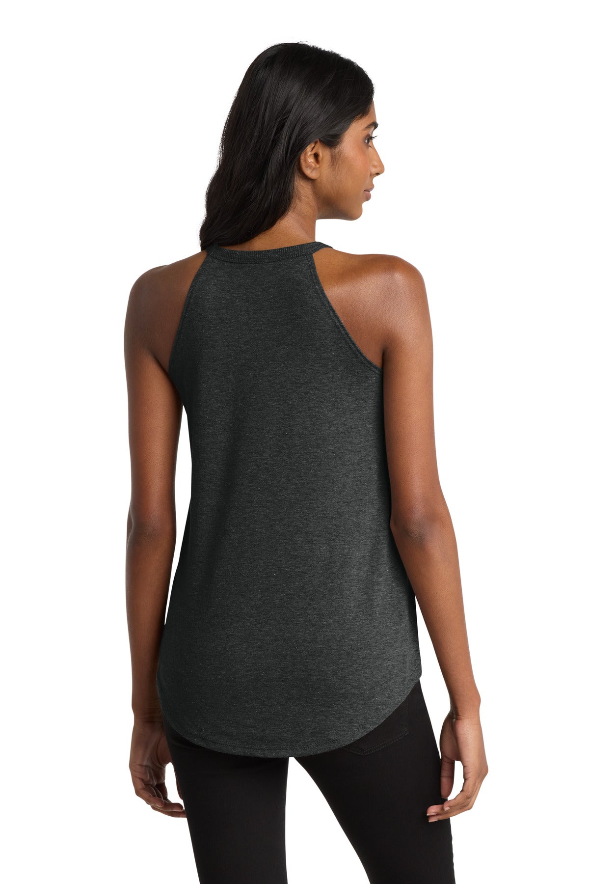 District Women's Perfect Tri Rocker Tank DT137L Black Frost