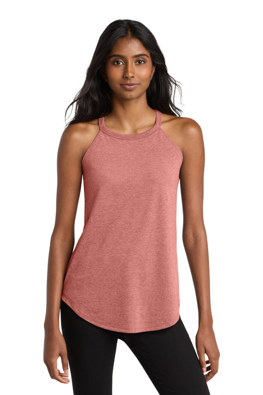 District Women's Perfect Tri Rocker Tank DT137L Blush Frost