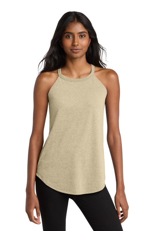 District Women's Perfect Tri Rocker Tank DT137L Desert Tan Heather