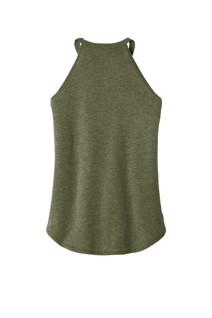 District Women's Perfect Tri Rocker Tank DT137L Military Green Frost