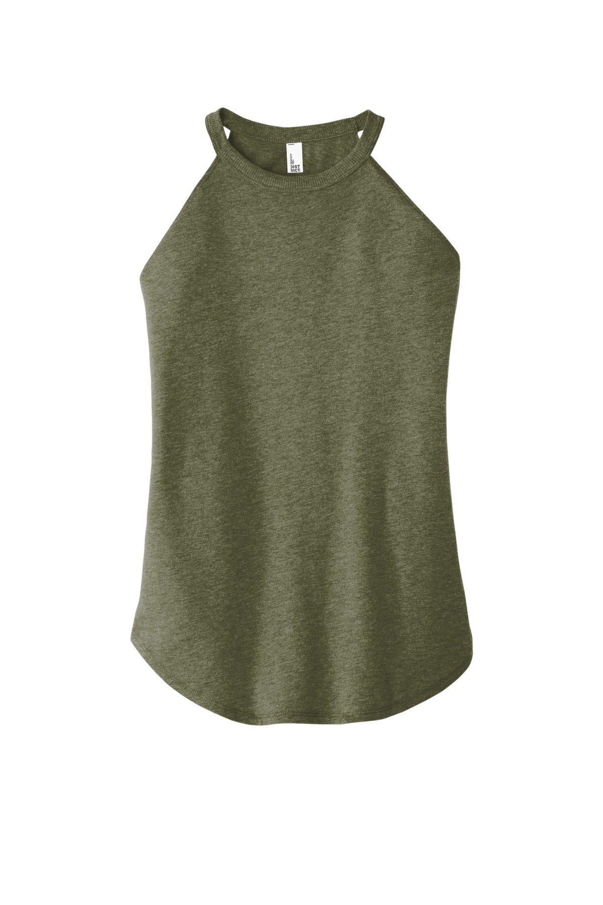 District Women's Perfect Tri Rocker Tank DT137L Military Green Frost