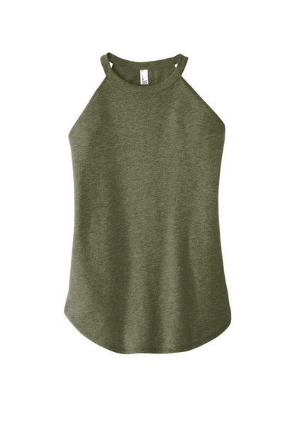 District Women's Perfect Tri Rocker Tank DT137L Military Green Frost