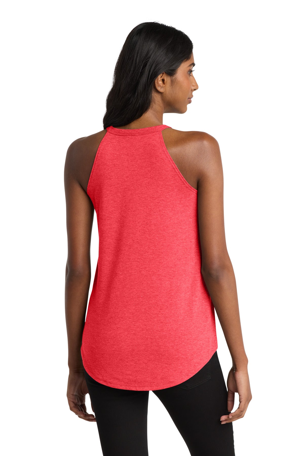 District Women's Perfect Tri Rocker Tank DT137L Red Frost