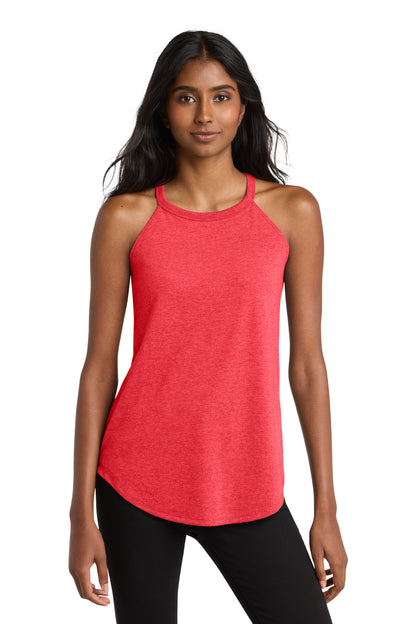 District Women's Perfect Tri Rocker Tank DT137L Red Frost