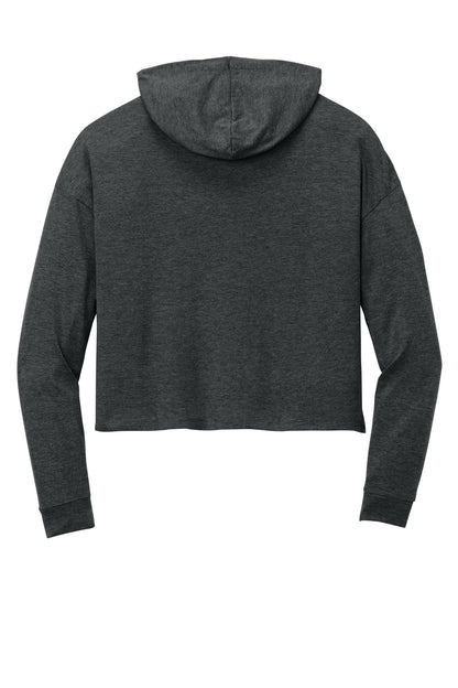 District Women's Perfect Tri Midi Long Sleeve Hoodie DT1390L Black Frost