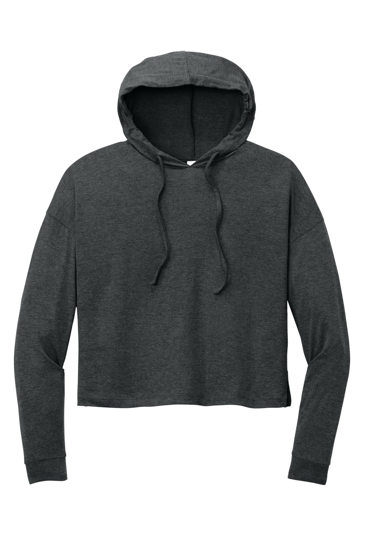 District Women's Perfect Tri Midi Long Sleeve Hoodie DT1390L Black Frost