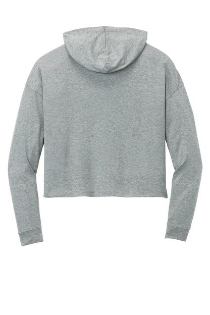 District Women's Perfect Tri Midi Long Sleeve Hoodie DT1390L Grey Frost