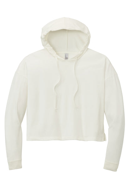 District Women's Perfect Tri Midi Long Sleeve Hoodie DT1390L Natural