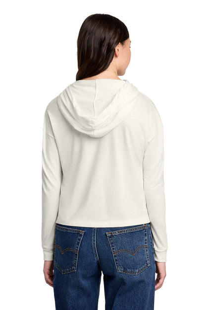 District Women's Perfect Tri Midi Long Sleeve Hoodie DT1390L Natural