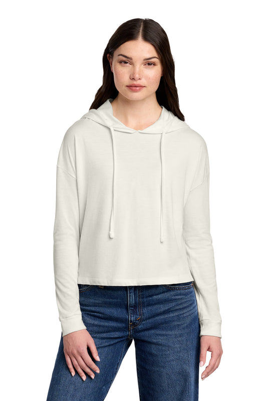 District Women's Perfect Tri Midi Long Sleeve Hoodie DT1390L Natural