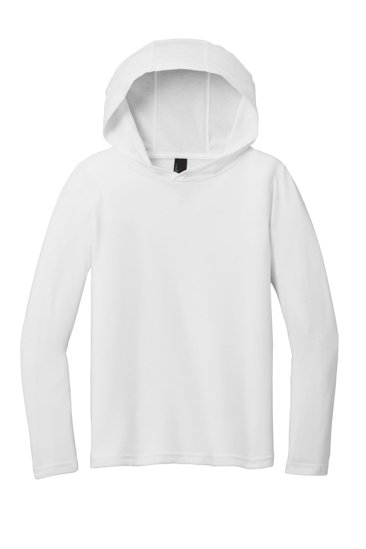 District Youth Perfect Tri Long Sleeve Hoodie DT139Y White