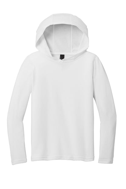District Youth Perfect Tri Long Sleeve Hoodie DT139Y White
