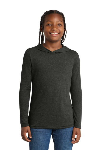 District Youth Perfect Tri Long Sleeve Hoodie DT139Y Black Frost