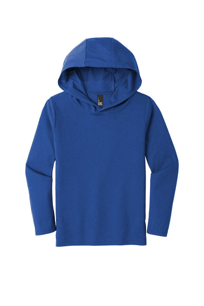 District Youth Perfect Tri Long Sleeve Hoodie DT139Y Deep Royal