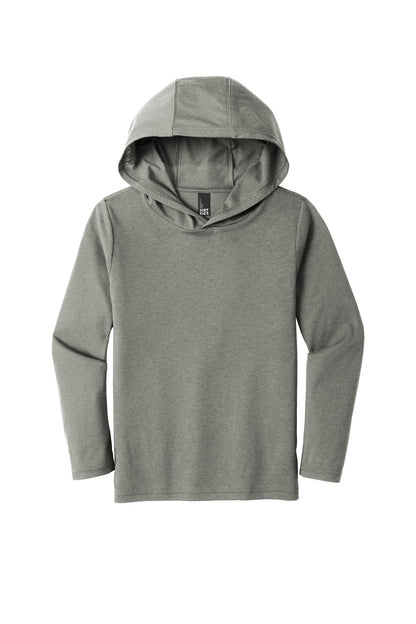 District Youth Perfect Tri Long Sleeve Hoodie DT139Y Grey Frost