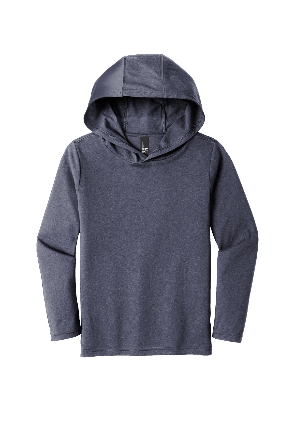 District Youth Perfect Tri Long Sleeve Hoodie DT139Y Navy Frost
