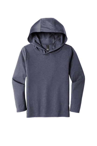 District Youth Perfect Tri Long Sleeve Hoodie DT139Y Navy Frost