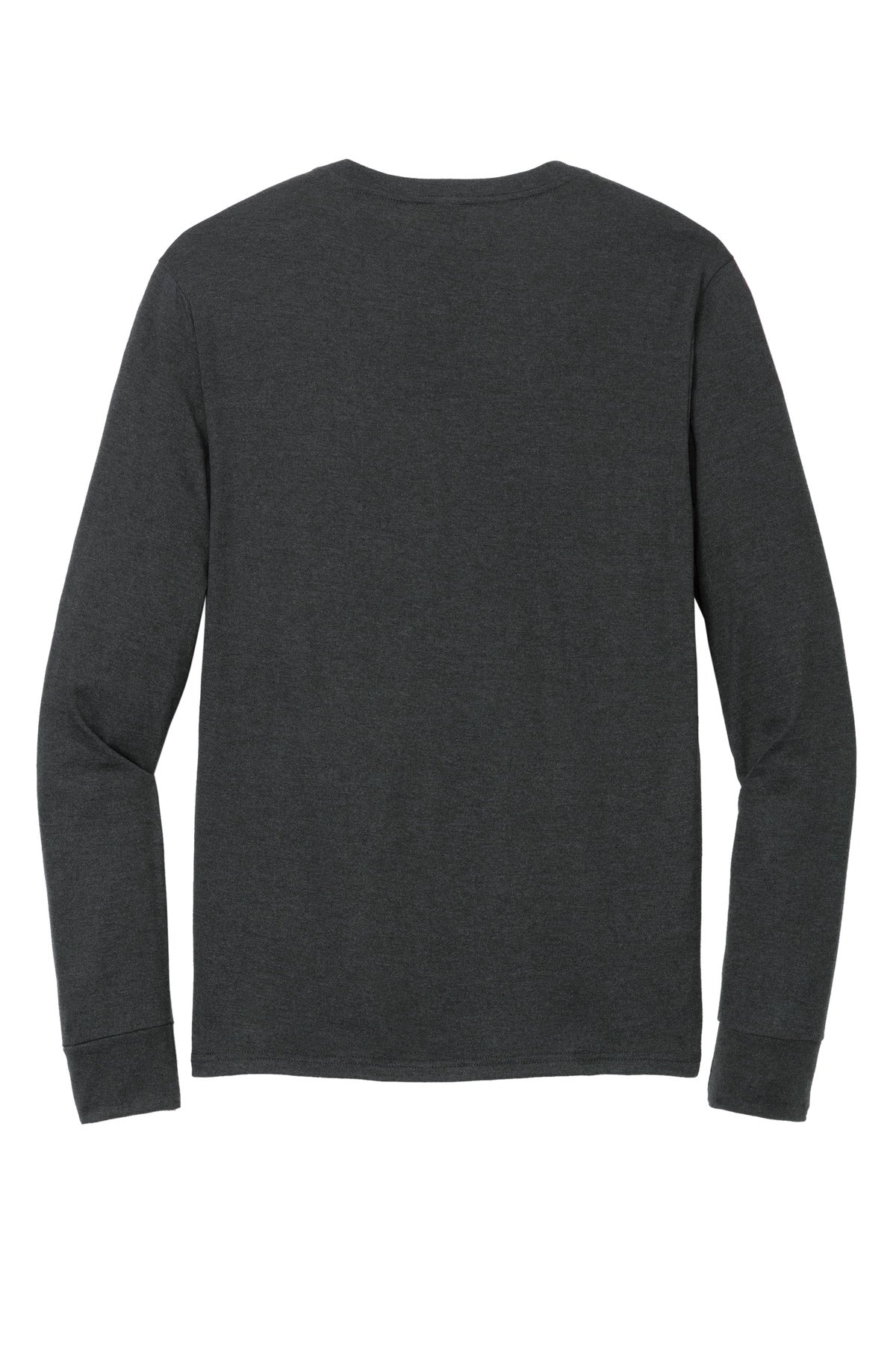 District Perfect Tri Long Sleeve Henley DT145 Black Frost