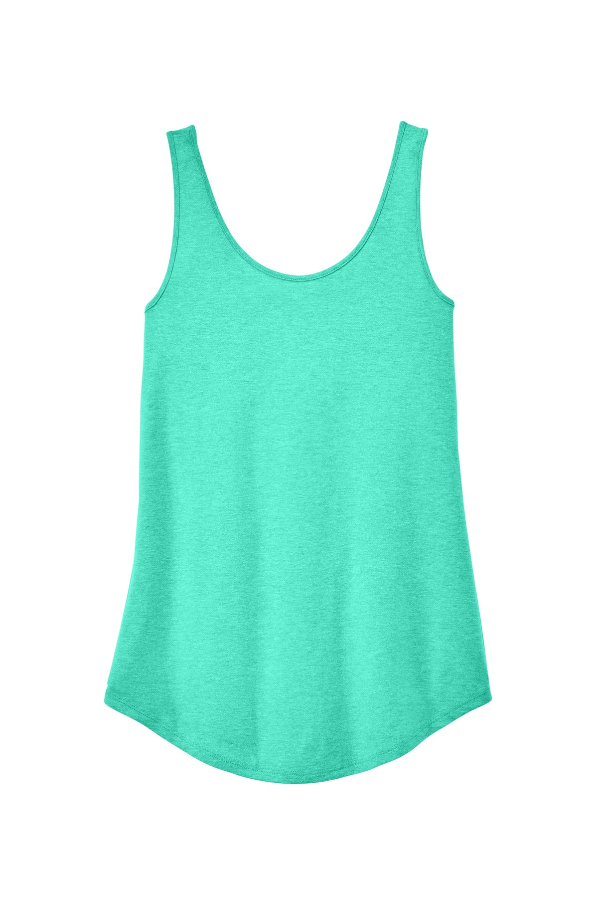 District Women's Perfect Tri Relaxed Tank DT151 Aqua Heather