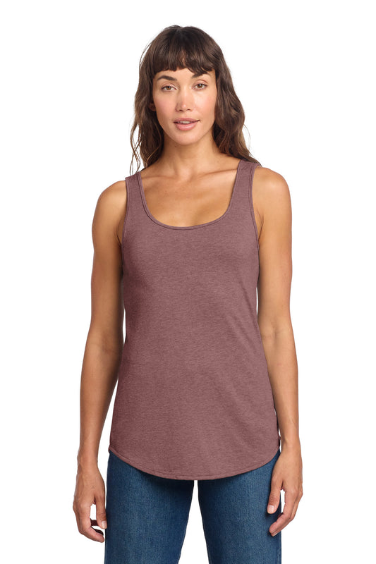 District Women's Perfect Tri Relaxed Tank DT151 Blush Frost