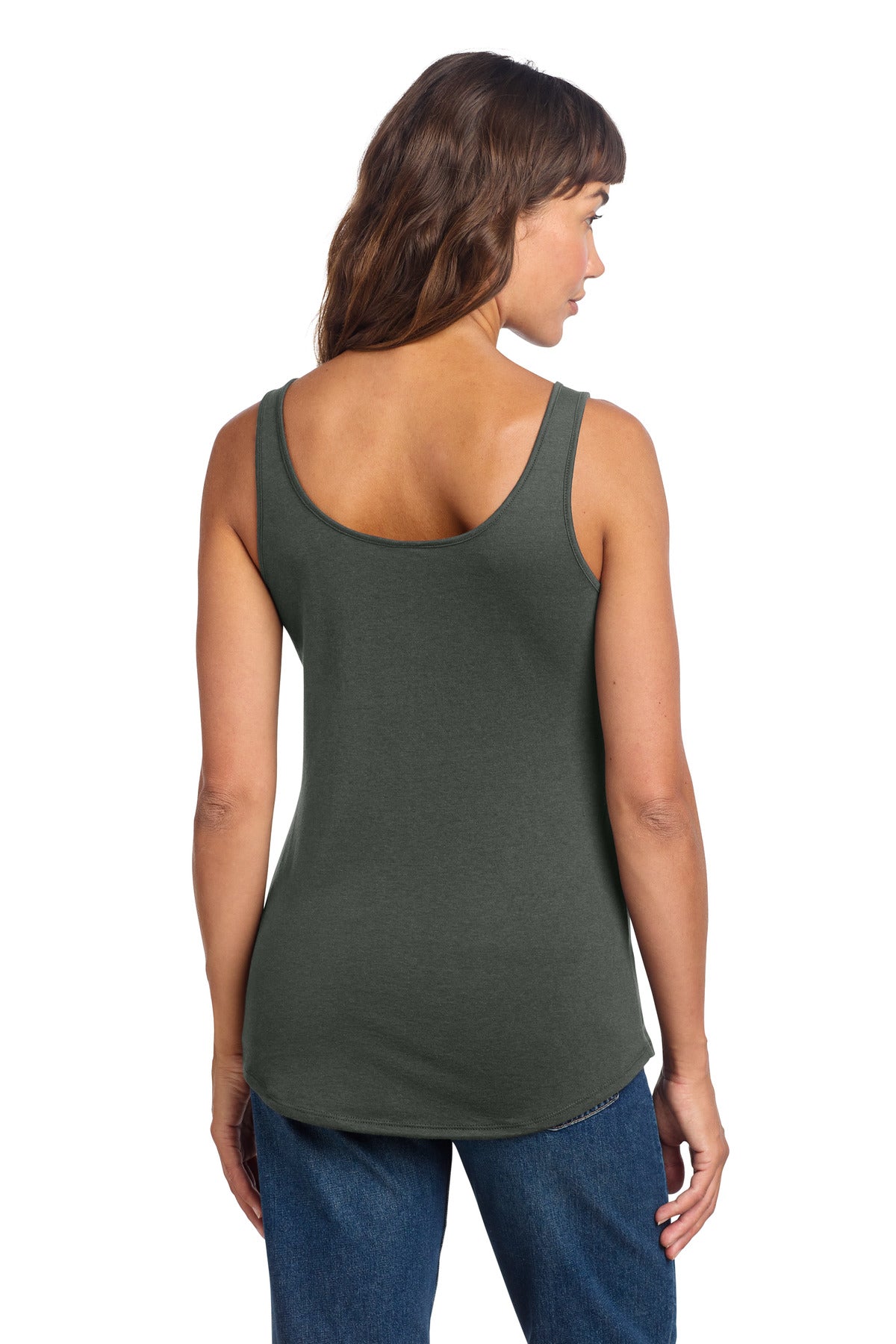 District Women's Perfect Tri Relaxed Tank DT151 Deepest Grey