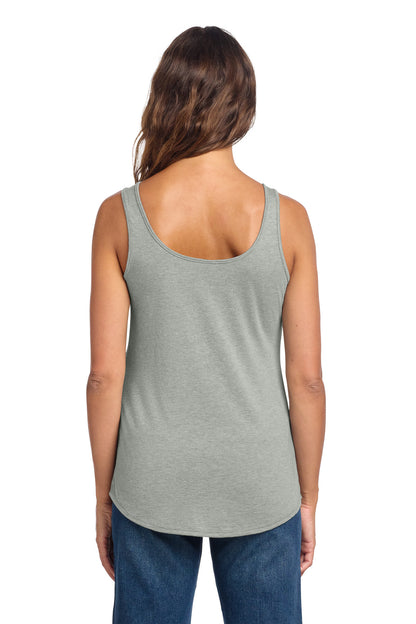 District Women's Perfect Tri Relaxed Tank DT151 Heathered Grey