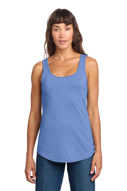 District Women's Perfect Tri Relaxed Tank DT151 Maritime Frost