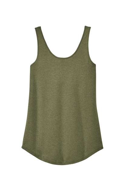 District Women's Perfect Tri Relaxed Tank DT151 Military Green Frost