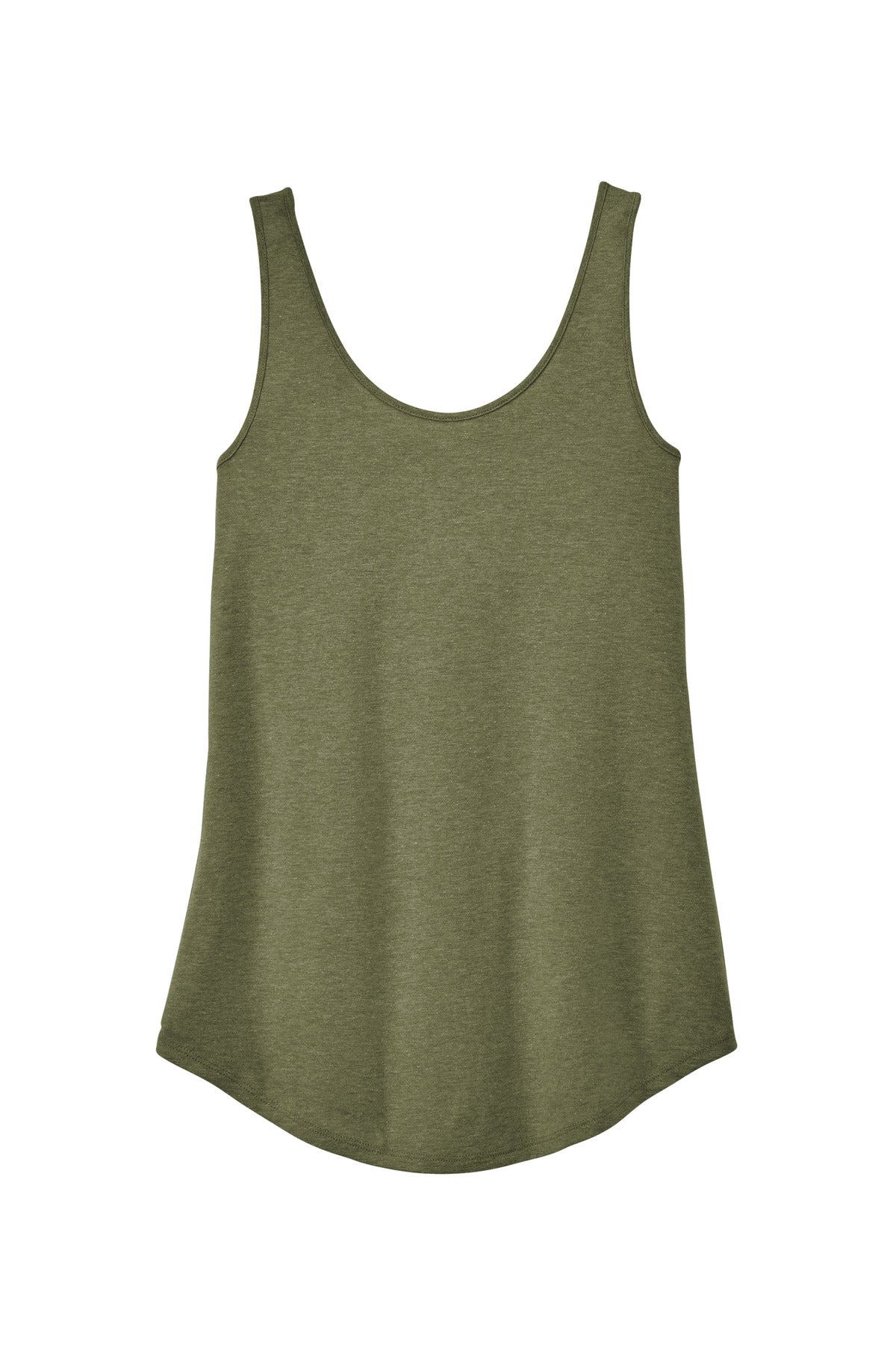 District Women's Perfect Tri Relaxed Tank DT151 Military Green Frost