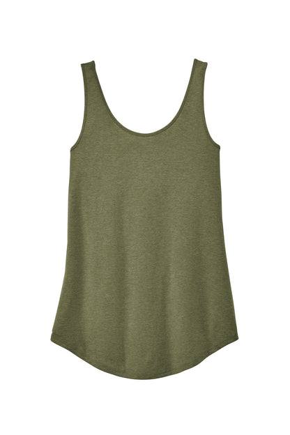 District Women's Perfect Tri Relaxed Tank DT151 Military Green Frost