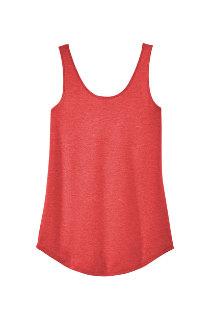 District Women's Perfect Tri Relaxed Tank DT151 Red Frost