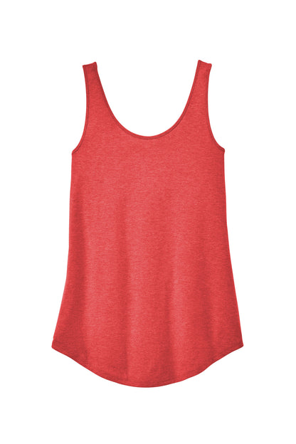 District Women's Perfect Tri Relaxed Tank DT151 Red Frost
