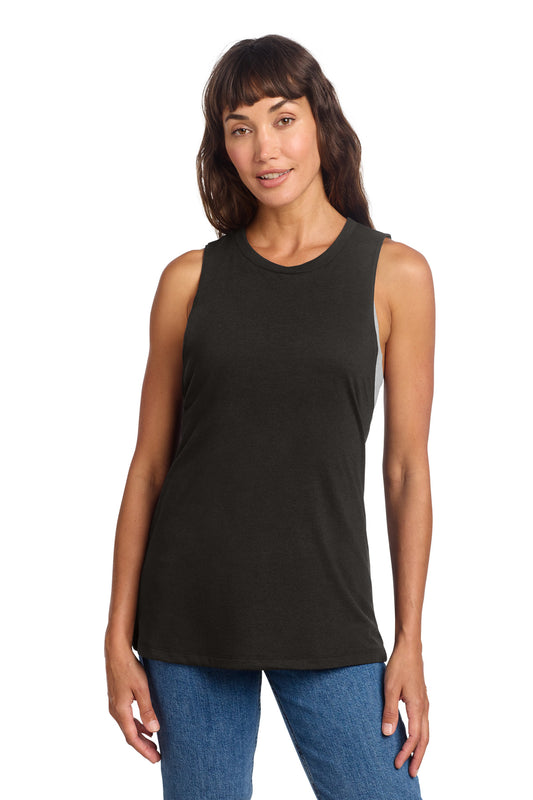 District Women's Perfect Tri Muscle Tank DT153 Black