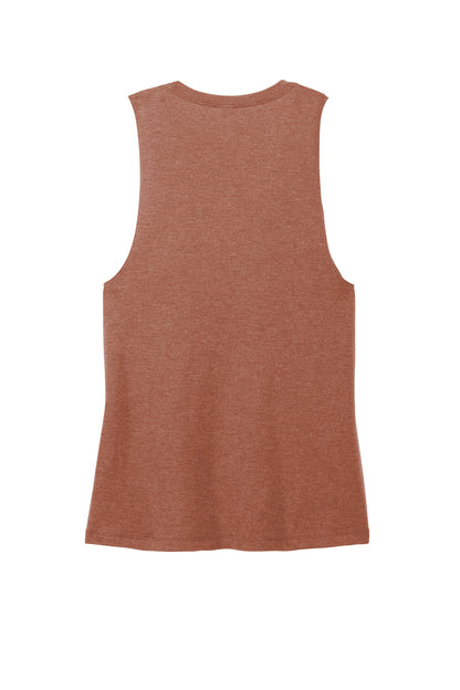 District Women's Perfect Tri Muscle Tank DT153 Heathered Russet