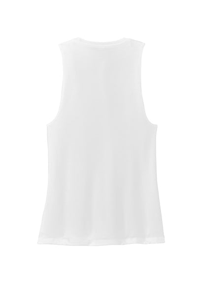 District Women's Perfect Tri Muscle Tank DT153 White