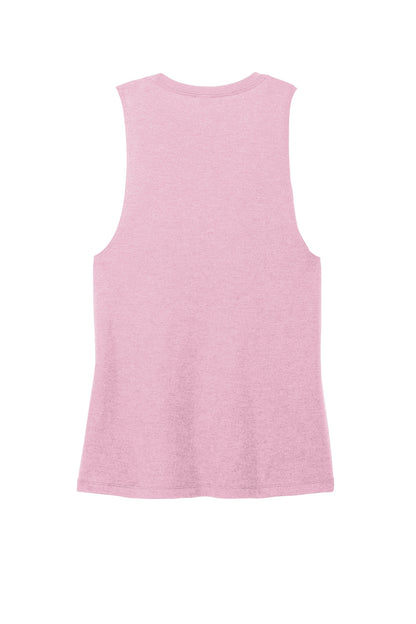 District Women's Perfect Tri Muscle Tank DT153 Wisteria Heather