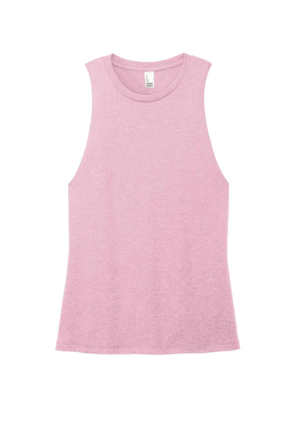 District Women's Perfect Tri Muscle Tank DT153 Wisteria Heather