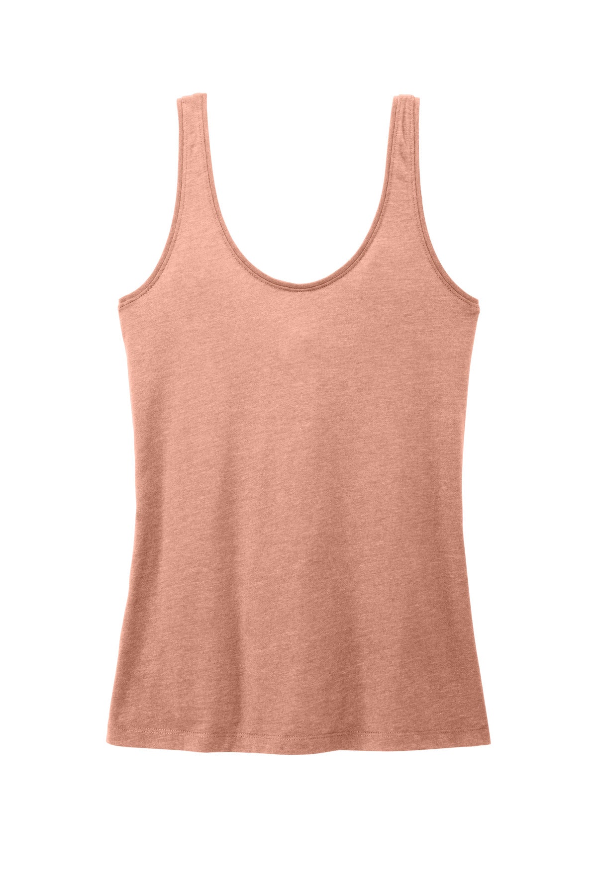 District Women's Perfect Blend CVC V-Neck Tank DT154 Nostalgia Rose Heather