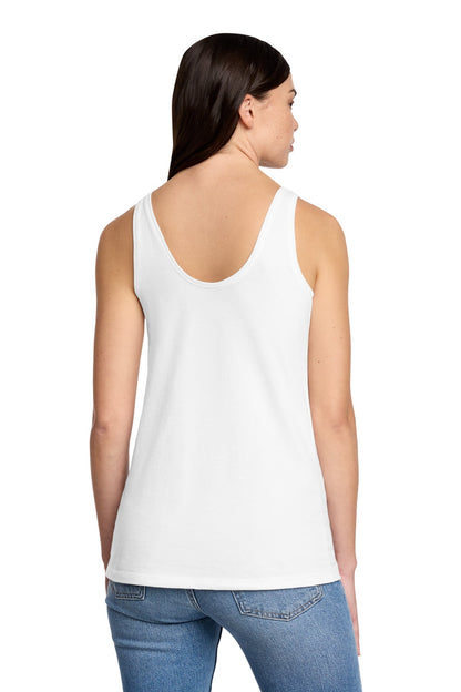 District Women's Perfect Blend CVC V-Neck Tank DT154 image 2