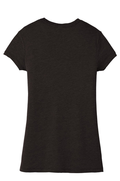 District Women's Fitted Perfect Tri Tee DT155 Black Frost