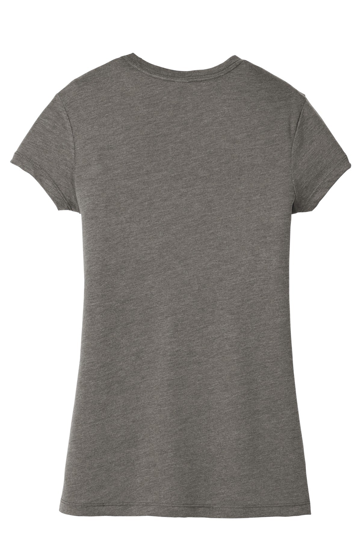 District Women's Fitted Perfect Tri Tee DT155 Grey Frost