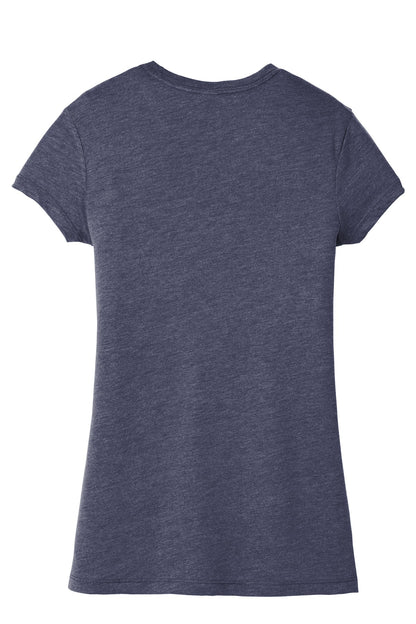 District Women's Fitted Perfect Tri Tee DT155 Navy Frost