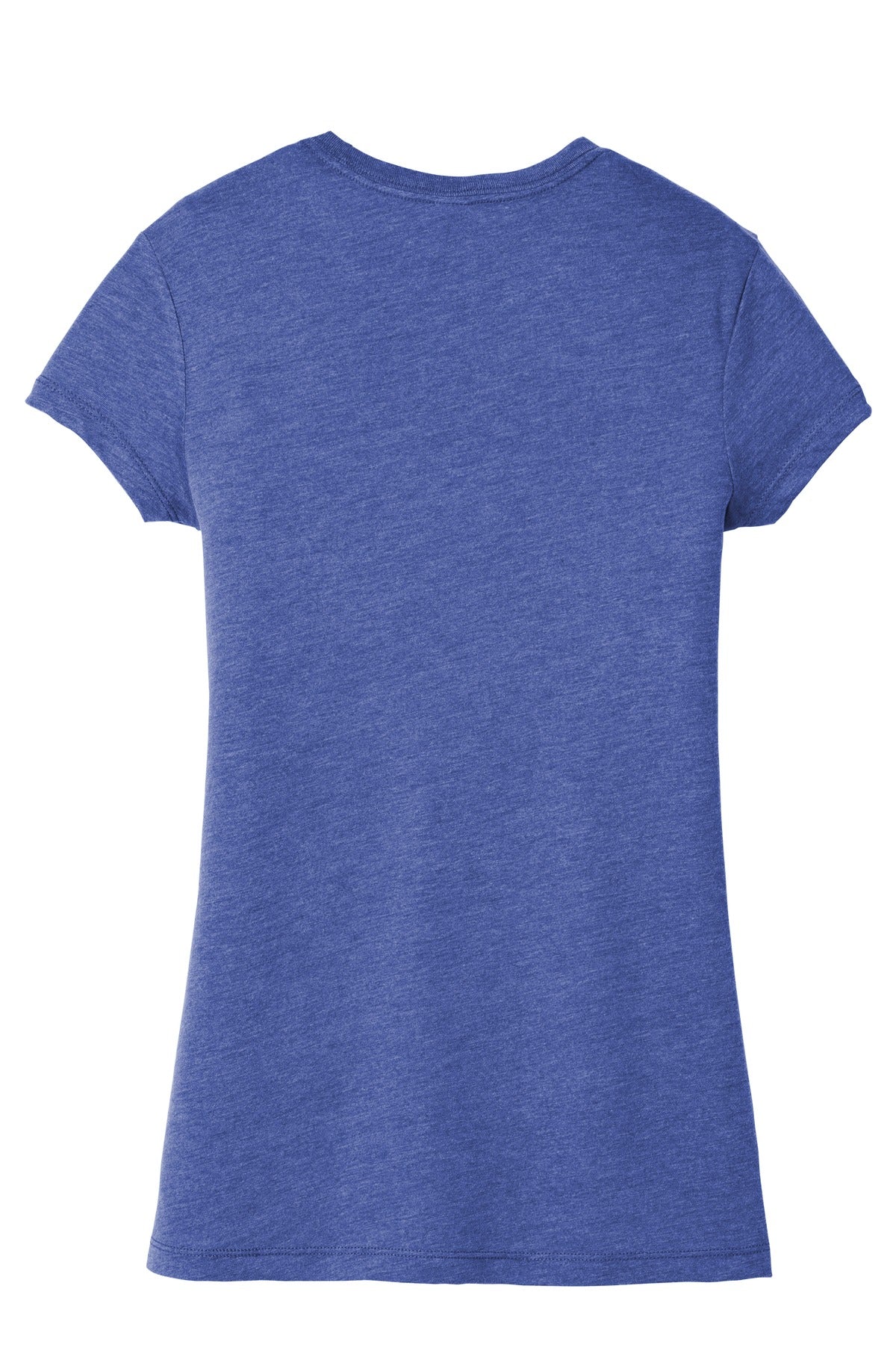 District Women's Fitted Perfect Tri Tee DT155 Royal Frost